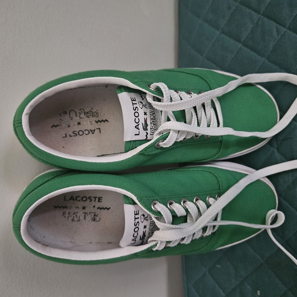 Lacoste Green Canvas Sneakers
